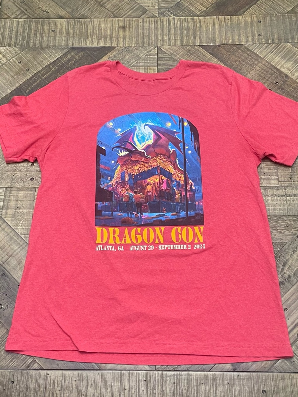 official Dragon Con 2024 merchandise T-shirt.